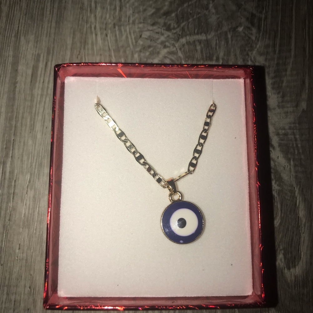 14k goldfill chain with eye pendant